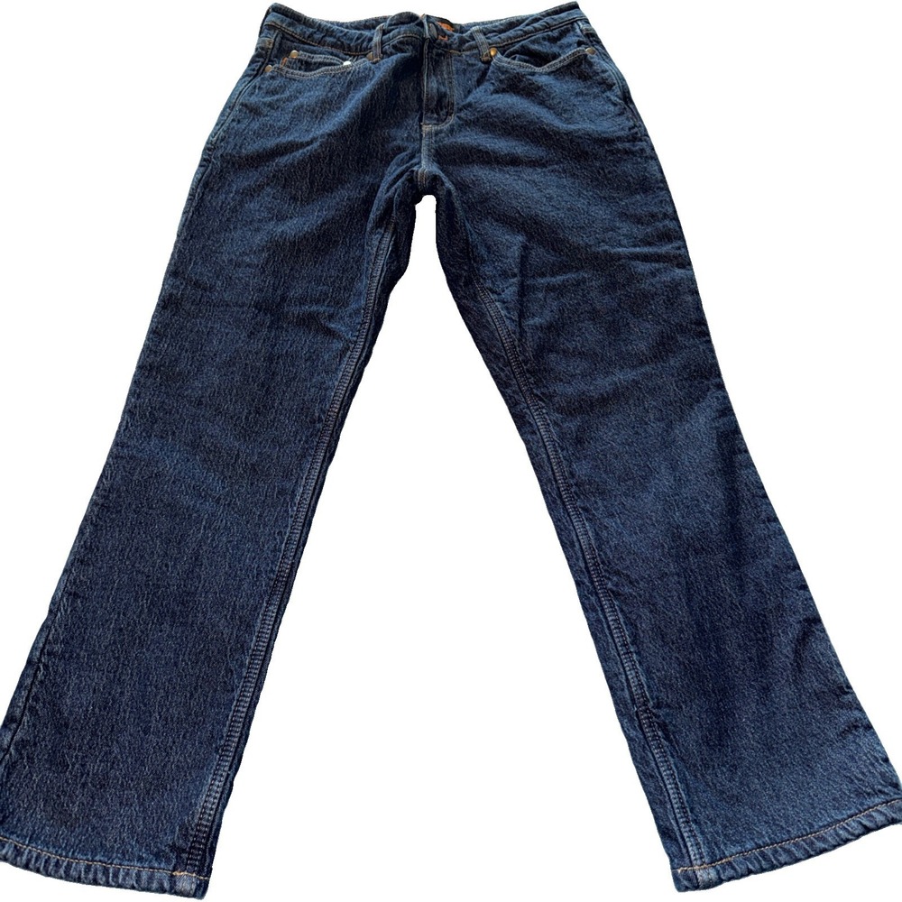 Realtree Jeans Men's Size 32x30 Blue Flannel-lined Boston Traders Denim
